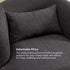 Ashlie Bouclé Swivel Barrel Chair - Comfy Swivel Chair | Accent Swivel Chairs | Kinwell Furniture | Mid Century Swivel Chairs